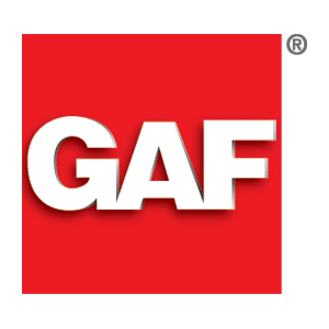 GAF Logo - We proudly use GAF roofing materials.